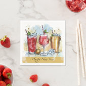 Serviette En Papier Bonne année (En situation)