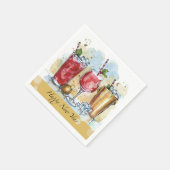 Serviette En Papier Bonne année (Coin)