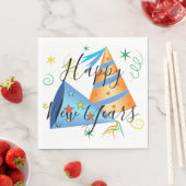 Serviette En Papier Bonne année (En situation)