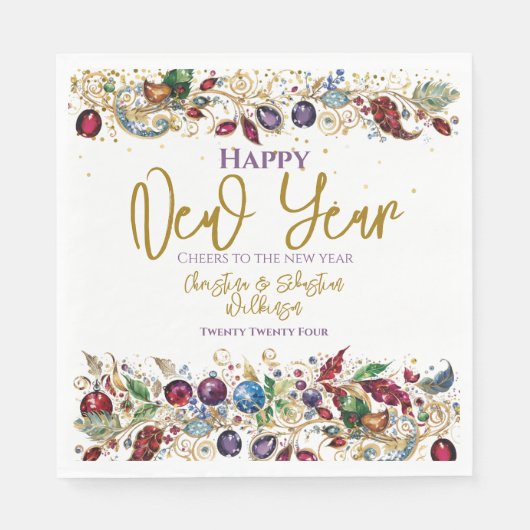 Serviette En Papier Bonne année (Devant)