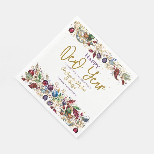 Serviette En Papier Bonne année (Coin)