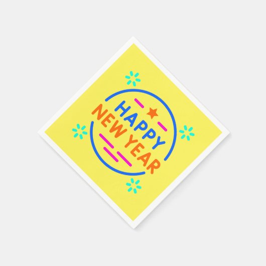 Serviette En Papier "Bonne année" (Coin)