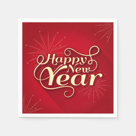Serviette En Papier Bonne année (Devant)