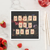 Serviette En Papier Bonne année (En situation)