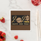 Serviette En Papier Bonne année (En situation)