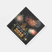 Serviette En Papier Bonne année 2018 (Coin)