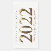 Serviette En Papier Bonne année 2022 (Devant)