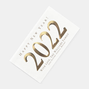 Serviette En Papier Bonne année 2022