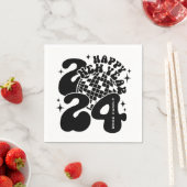Serviette En Papier Bonne année 2024 (En situation)