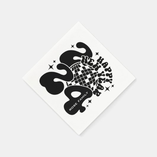 Serviette En Papier Bonne année 2024 (Coin)