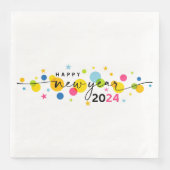 Serviette En Papier Bonne année 2024 (Devant)