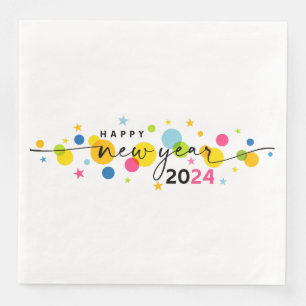 Serviette En Papier Bonne année 2024