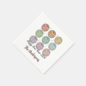 Serviette En Papier Bonne année 2024 Disco Ball Nouvel an (Coin)