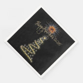 Serviette En Papier Bonne Année 2025 (Coin)