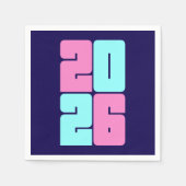 Serviette En Papier Bonne année 2026 Célébration (Devant)