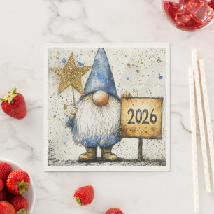 Serviette En Papier Bonne année, 2026, Célébration