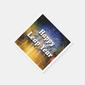 Serviette En Papier Bonne année bissextile 2024 (Coin)