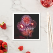 Serviette En Papier Bonne année Fête du Feu d'artifice (En situation)