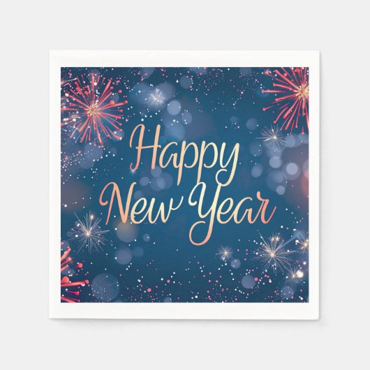 Serviette En Papier Bonne année Papier Napkin (Devant)