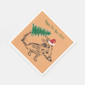 Serviette En Papier Bonne année Papier personnalisé Napkin (Coin)