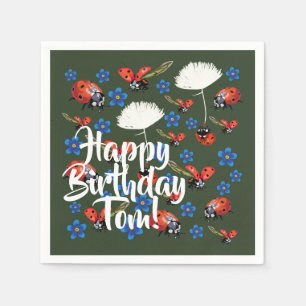 Serviette En Papier Bonne Anniversaire Lovely Spring Paper Napkins