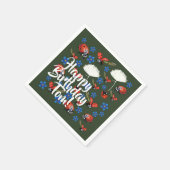 Serviette En Papier Bonne Anniversaire Lovely Spring Paper Napkins (Coin)