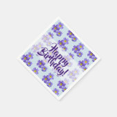Serviette En Papier Bonne AnniversairePapier Floral serviettes (Coin)
