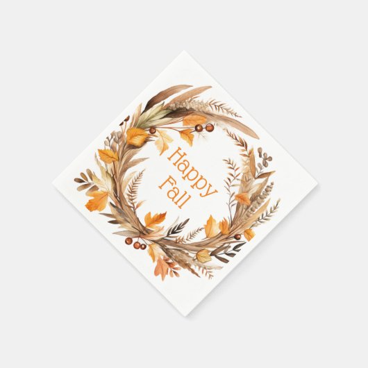 Serviette En Papier Bonne Automne Feu d'automne (Coin)