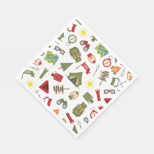 Serviette En Papier Bonne aventure Camper Anniversaire (Coin)