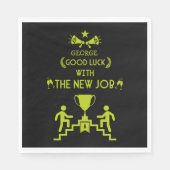 Serviette En Papier Bonne Chance Nouveau Travail (Devant)