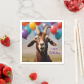 Serviette En Papier Bonne chèvre d'anniversaire (En situation)