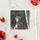 Serviette En Papier Bonne chèvre d'anniversaire (En situation)