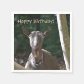 Serviette En Papier Bonne chèvre d'anniversaire (Devant)