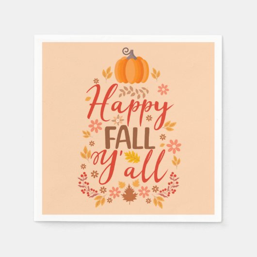 Serviette En Papier Bonne chute, vous tous (Devant)