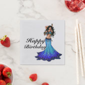 Serviette En Papier Bonne danseuse du ventre d'anniversaire (En situation)
