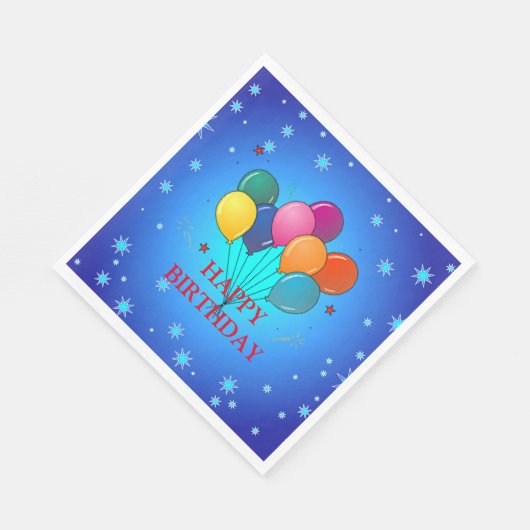 Serviette En Papier Bonne fête d'anniversaire (Coin)