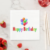 Serviette En Papier Bonne fête d'anniversaire (En situation)