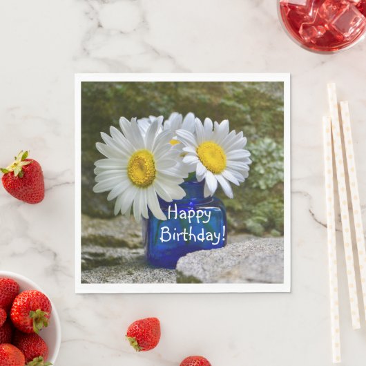 Serviette En Papier Bonne fête d'anniversaire (En situation)