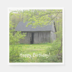 Serviette En Papier Bonne fête d'anniversaire Country Barn