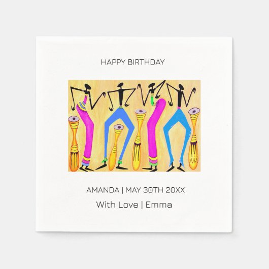 Serviette En Papier Bonne fête d'anniversaire fantastique (Devant)