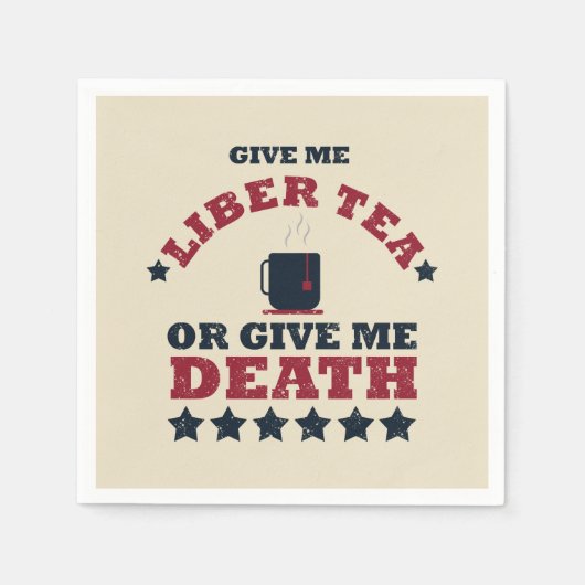 Serviette En Papier Bonne fête de l'indépendance 4 juillet drôle (Devant)