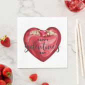 Serviette En Papier Bonne fête des Galentines (En situation)