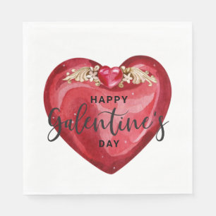 Serviette En Papier Bonne fête des Galentines