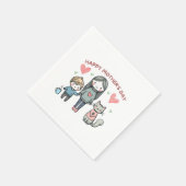 Serviette En Papier Bonne fête des mères (Coin)