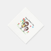 Serviette En Papier Bonne fête des mères (Coin)