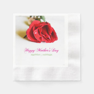 Serviette En Papier Bonne fête des mères Floral Cool élégant