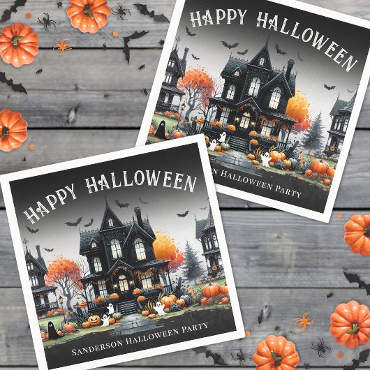 Serviette En Papier Bonne fête d'Halloween