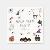 Serviette En Papier Bonne fête d'Halloween (Devant)