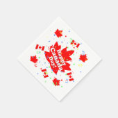 Serviette En Papier Bonne fête du Canada (Coin)