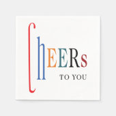 Serviette En Papier Bonne fête du Nouvel An (Devant)